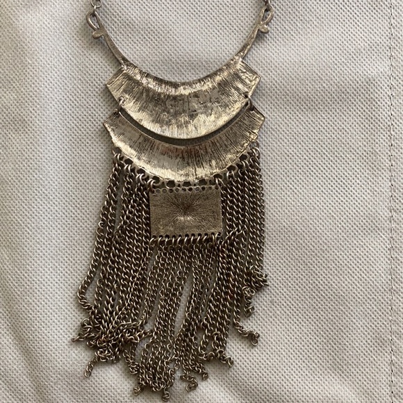 Statement Fringe Necklace - Picture 5 of 5